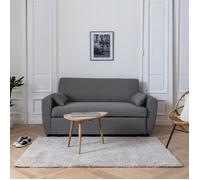 Happy Garden Canapé convertible Matt 2 places, dossier inclinable et coussins, gris