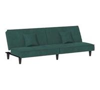 VidaXL Canapé-lit - Velours vert foncé