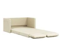 Canape convertible vidaxl 2 places en simili-cuir beige 60 x 174 x 55 cm beige G