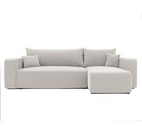 Canapé d’Angle Convertible avec Rangement 248 x 145 cm Beige | 248 x 145 cm, Coloris beige, Rangement pratique, Espace de rangement, Salon et nuit, 3 places