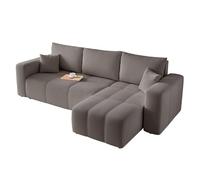 Canapé d’Angle Convertible réversible 3 Places 248 x 145 cm Gris foncé | 248 x 145 cm, Coloris gris foncé, Rangement pratique, Espace de rangement, Salon et nuit
