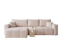 Canapé d’angle convertible réversible avec coffre 278 x 145 cm | 278 x 145 x 79 cm, Rangement pratique, Salon et nuit, Coffre intégré