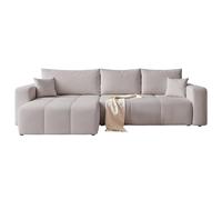 Canapé d’angle convertible réversible avec coffre 278 x 145 cm | 278 x 145 x 79 cm, Rangement pratique, Salon et nuit, Coffre intégré