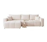 Canapé d’angle convertible réversible avec coffre 278 x 145 cm | 278 x 145 x 79 cm, Rangement pratique, Salon et nuit, Coffre intégré