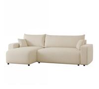 Canapé d’Angle Convertible réversible avec Rangement 248 x 145 cm Beige | 248 x 145 cm, Coloris beige, Rangement pratique, Espace de rangement, Salon et nuit