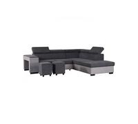 Canapé d angle droit con ible coffre 5 places Tissu L 271 P 220 H 77 cm ARMSTRO