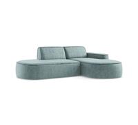 Canapé d'angle 2,5 places modulaire gauche en tissu chenille - OMAO