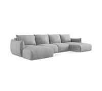 Canapé d'angle 2,5 places modulaire gauche en tissu texturé - OMAO