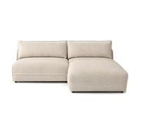 Canapé d'angle Best Mobilier Lucien droit 4 places ouvert tissu bouclette Beige