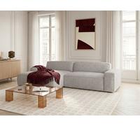 Canapé d'angle convertible avance-recule électrique ABEL tissu chiné gris angle gauche BOBOCHIC 3 places Angle gauche Gris