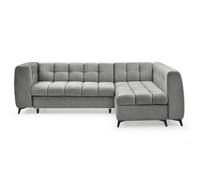 Canapé d'angle convertible Chessy Velours Gris