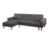 Canapé d'angle convertible et réversible ""Theo""- 4 places - Gris