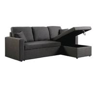 Canapé d'angle convertible/ réversible avec coffre ""Alain"" - 3 places - Gris