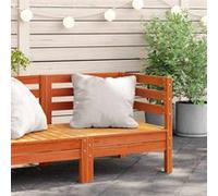 vidaXL Canapé d'angle de jardin brun cireux pin massif