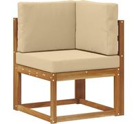 Canapé d'angle d'extérieur vidaXL en bois massif d'acacia