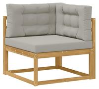 Canapé d'angle d'extérieur vidaXL en polyester blanc