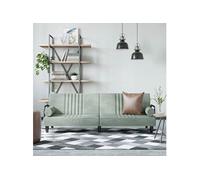 Canape dangle droit convertible maximum stable 1 places en velours grisclair