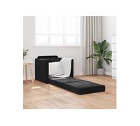 Canape dangle droit convertible vidaxl cosy 1 places en velours noir