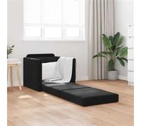 Canape dangle droit convertible vidaxl cosy 1 places en velours noir Noir