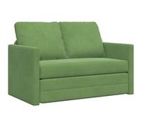 Canape dangle droit convertible vidaxl venlo 2 places en tissu vert