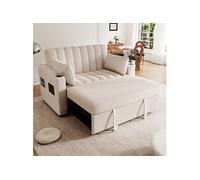 Canape dangle droit fixe dripex club 2 places en coton beige
