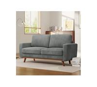Canape dangle droit fixe GENERIQUE grace 2 places en velours gris