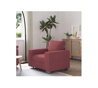 Canape dangle droit fixe GENERIQUE moment 1 places en tissu bordeau bordeaux