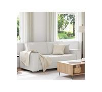 Canapé loveseat vidaXL blanc 140 cm en simili cuir