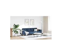 Canape dangle droit fixe GENERIQUE venlo 4 places en tissu bleu bleu