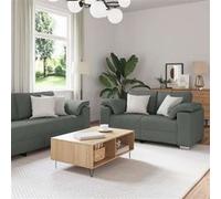 Canape dangle droit fixe GENERIQUE venlo 5 places en tissu gris Gris