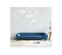 vidaXL Canapé pour enfants bleu - 100x50x26 cm - Velours