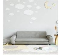 Canape dangle droit fixe haba trading b.v. venlo 1 places en velours grisclair Gris G
