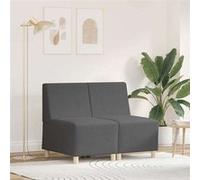 Canape dangle droit fixe haba trading b.v. venlo 2 places en velours cotele gris gris