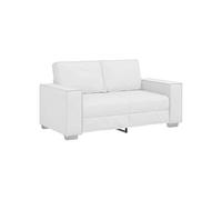 Canape dangle droit fixe vidaxl moment 2 places en cuir blanc blanc