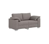 Canape dangle droit fixe moment 2 places en tissu taupe