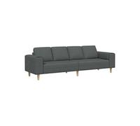 Canape dangle droit fixe venlo 4 places en tissu gris