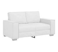 Canape dangle droit fixe vidaxl moment 2 places en cuir blanc blanc