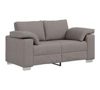 Canape dangle droit fixe moment 2 places en tissu taupe