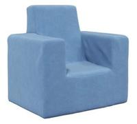 vidaXL Canapé pour enfants en peluche douce Bleu