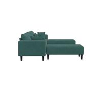 vidaXL Canapé avec Coussin 3 pcs Vert foncé Velours, Canapé Moderne Cadre en contreplaqué, Coussins en Mousse, Assise stylée pour Un Salon Chic