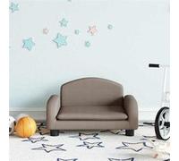 vidaXL Canapé enfant Mini canapé 50 x 40 x 30 cm tissu Taupe