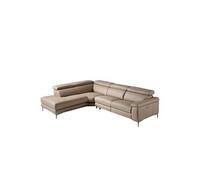 Canapé d'angle en cuir avec relax 6042C, 295 x 232 x 97 cm. -