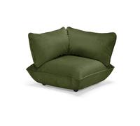 Canapé D'angle Fatboy Sumo en Velours Recyclé Vert Foncé