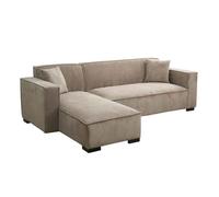 Canapé d'angle gauche 3 places gauche taupe L 247 cm Alphy - Oviala