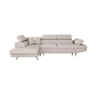 Canapé d'Angle Gauche Convertible "Tyma" 271cm Beige