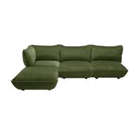 Canapé d'angle gauche/droite Sumo velours WxHxD 324x90x216cm