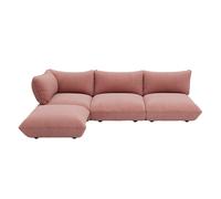 Canapé d'angle gauche Sumo velours côtelé WxHxD 324x90x216cm