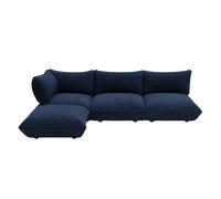 Canapé d'angle gauche Sumo velours côtelé WxHxD 324x90x216cm