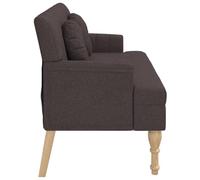 Canapé d'angle - Petit canapé - Canapé pour salon - 114x65x75 cm - Bois massif - Revêtement en peluche