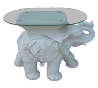 Canapé d'appoint table éléphant figure verre tables meubles salon meubles Nouveau